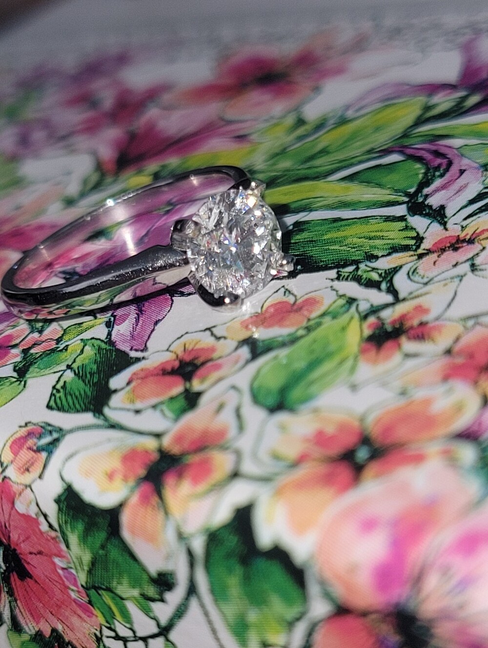 14KT Round Brilliant GIA Solitaire Engagement Ring Size 4.75